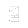 Spiegelschrank 1-R-SCH-600-750